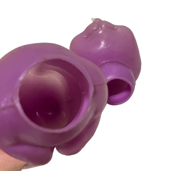 Vintage Easter Bunny Soft Plastic Blow Mold Candy Container Lot of 2 - Picture 8 of 8